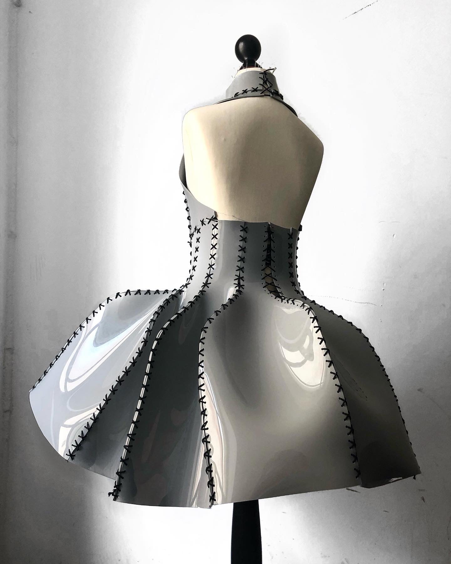 PVC LACE UP DRESS