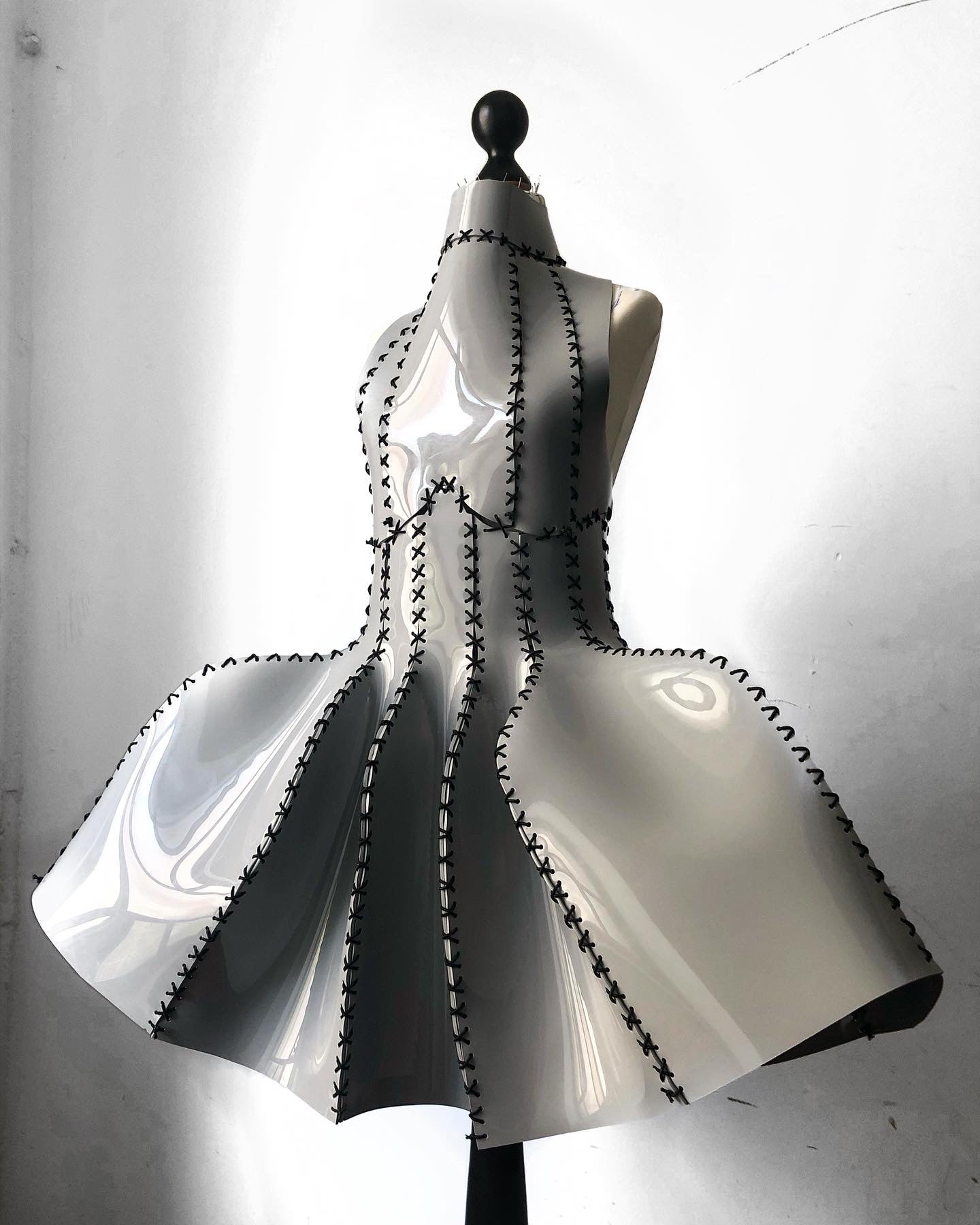 PVC LACE UP DRESS