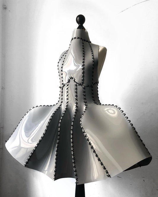 PVC LACE UP DRESS