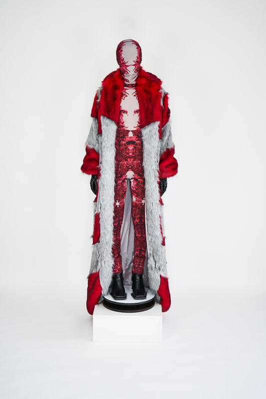 MAXI FAKE FUR COAT